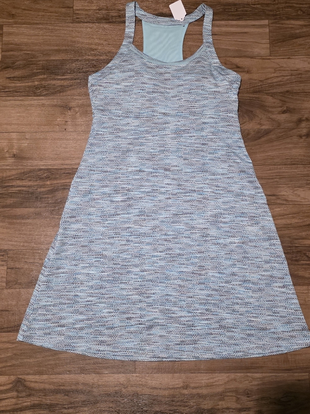 Mondetta Light Blue Heathered Racerback Dress